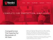 Tablet Screenshot of nardinifire.com